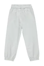 Girl's Trousers 6-9 Years White - Pack