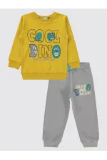 Ensemble survêtement garçon 2-5 ans moutarde - Paquet