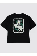 Girls' T-Shirt 10-13 Years Old Black - Pack