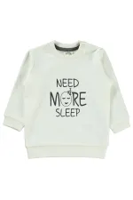 Baby Sweatshirt 0-24 Months Ecru - Pack