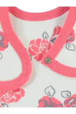 Bavoir bébé 0-24 mois Fleur de grenade - Paquet