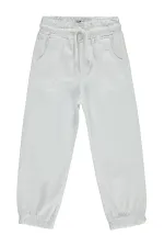 Girl's Trousers 6-9 Years White - Pack