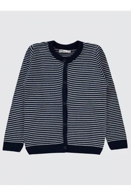 Girl Cardigan 6-9 Years Old Navy Blue - Package