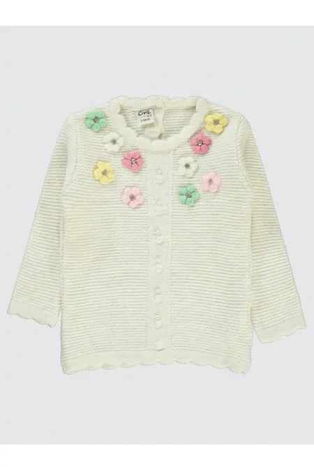 Bebek Kazak 0-24 Ay Ekru - Paket Bebek Kazak 0-24 Ay Ekru - Paket