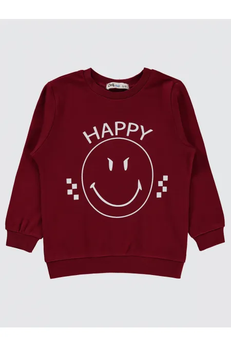 Erkek Çocuk Sweatshirt 2-5 Yaş Bordo - Paket Erkek Çocuk Sweatshirt 2-5 Yaş Bordo - Paket