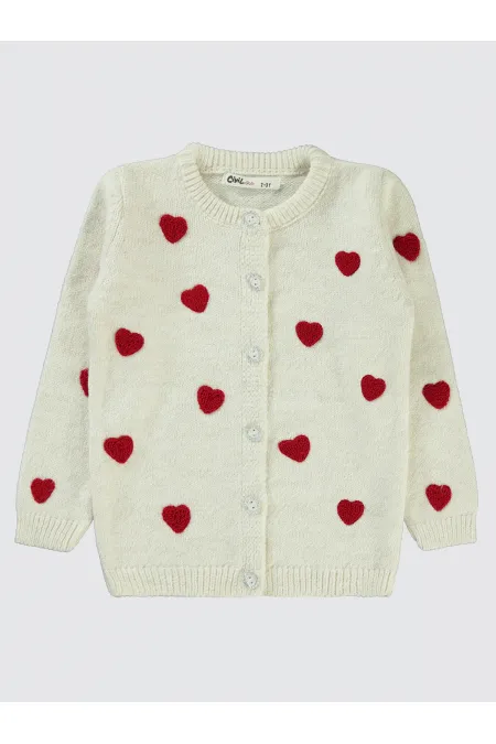 Kız Çocuk Hırka 2-5 Yaş Ekru - Paket Kız Çocuk Hırka 2-5 Yaş Ekru - Paket