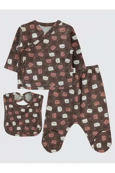 Baby Bodysuit Sets 0-24 Months Brown - Package Baby Bodysuit Sets 0-24 Months Brown - Package