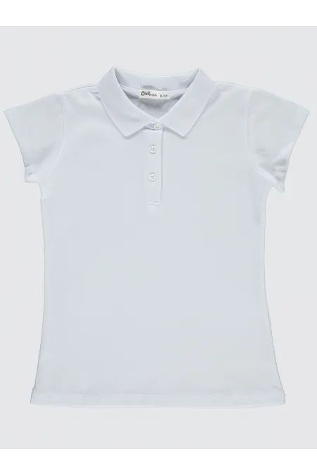 Girl's T-Shirt 10-13 Years White - Package