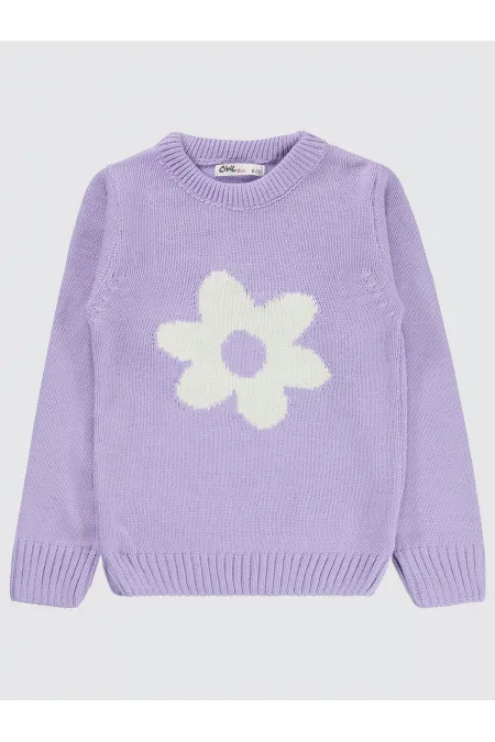 Girl's Sweater 6-9 Years Old Gentle Lavender - Package Girl's Sweater 6-9 Years Old Gentle Lavender - Package