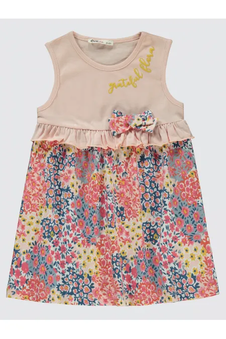 Girls' Vest and Dress 2-5 Years Old Powder - Package