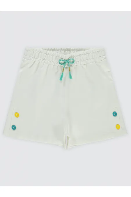 Girls Shorts 6-9 Years Old Ecru - Package Girls Shorts 6-9 Years Old Ecru - Package