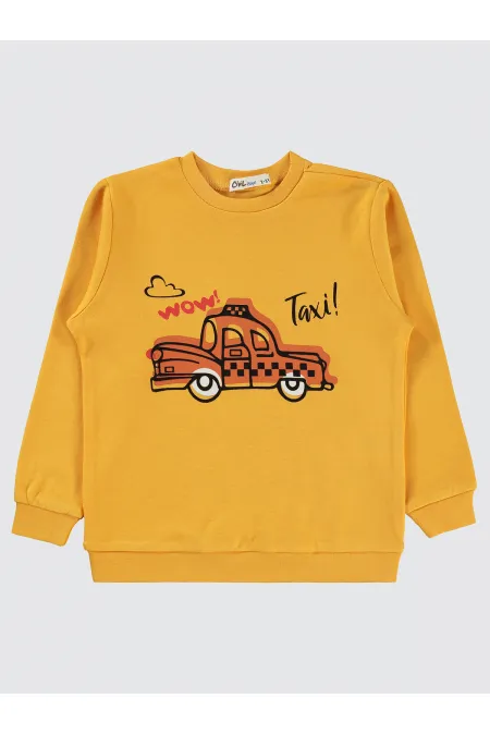 Erkek Çocuk Sweatshirt 2-5 Yaş Hardal - Paket Erkek Çocuk Sweatshirt 2-5 Yaş Hardal - Paket