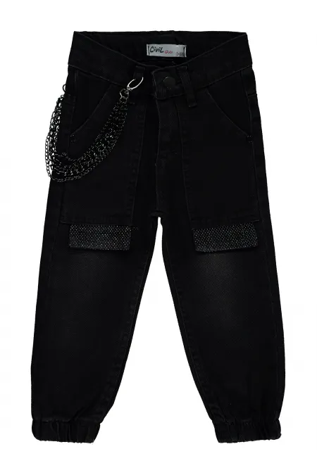 Pantalon fille 2-5 ans noir - Pack Pantalon fille 2-5 ans noir - Pack