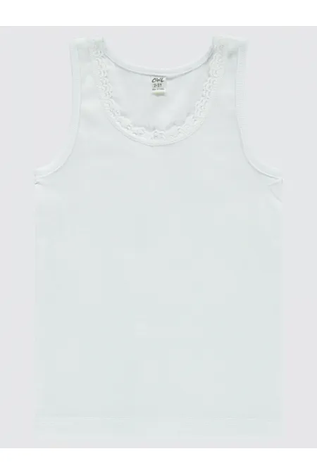 Kız Çocuk Atlet 2-9 Yaş Beyaz - Paket