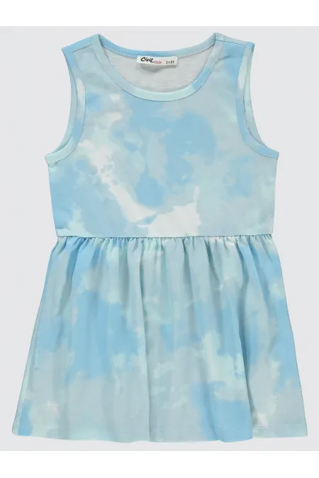 Girl's Vest and Dress 2-5 Years Blue - Package Girl's Vest and Dress 2-5 Years Blue - Package