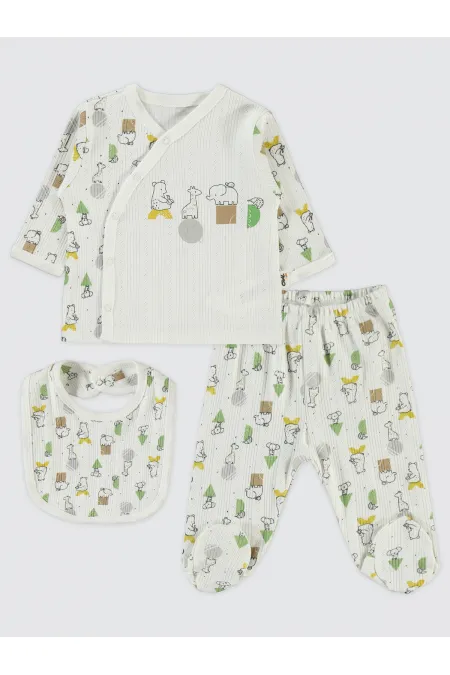 Baby Bodysuit Sets 0-24 Months Ecru - Package Baby Bodysuit Sets 0-24 Months Ecru - Package