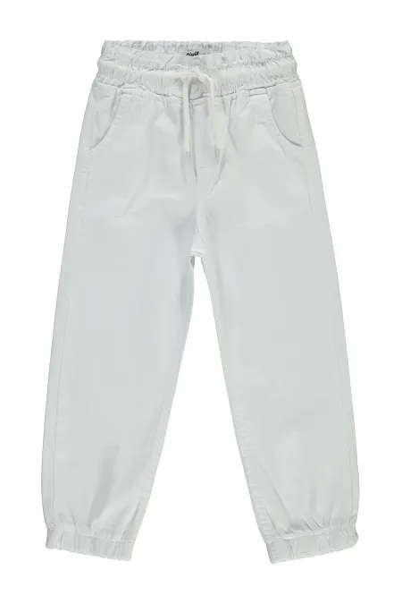 Girl's Trousers 6-9 Years White - Pack