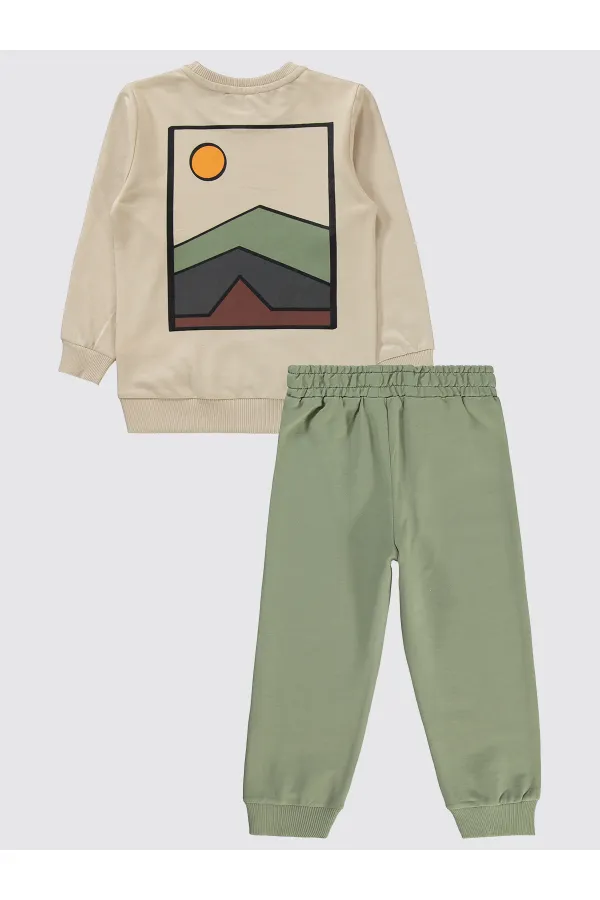 Ensemble survêtement garçon 2-5 ans kaki - Paquet
