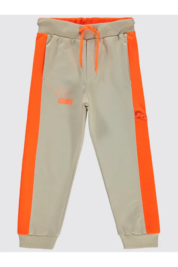 Boys Tracksuit Bottoms 10-13 Years Old Stone Color - Pack Boys Tracksuit Bottoms 10-13 Years Old Stone Color - Pack