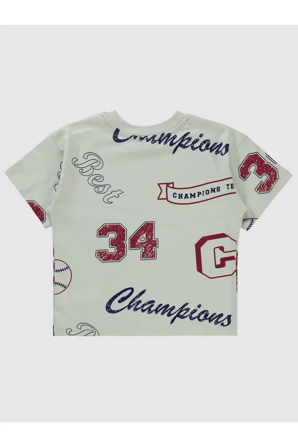 T-shirt garçon 6-9 ans rouge bordeaux - Paquet