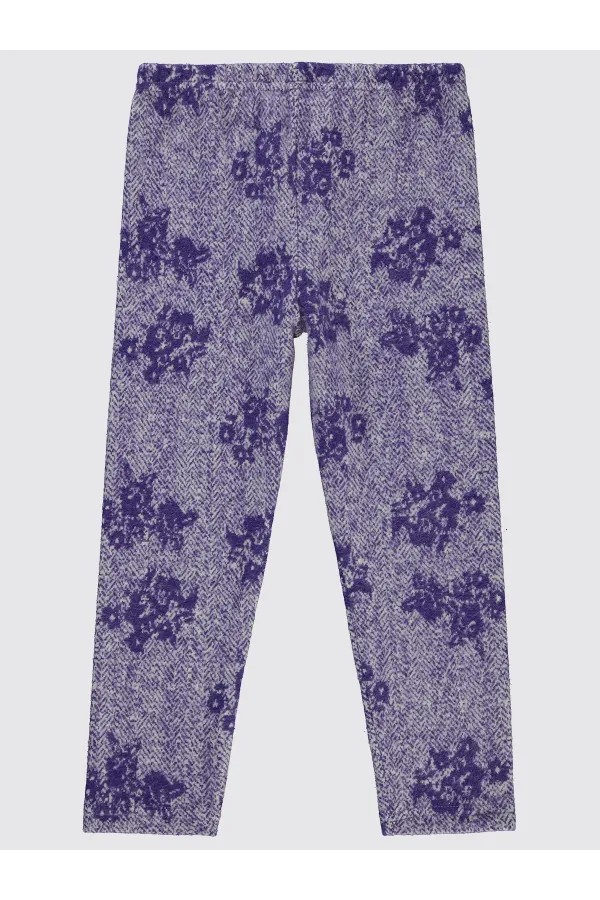 Collants Fille 6-9 Ans Violet - Pack