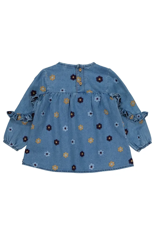 Bebek Gömlek 0-24 Ay Açık Mavi - Paket