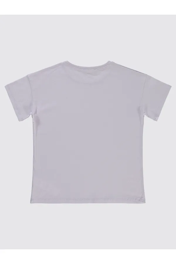 T-shirt fille 10-13 ans Lilas Galactique - Paquet