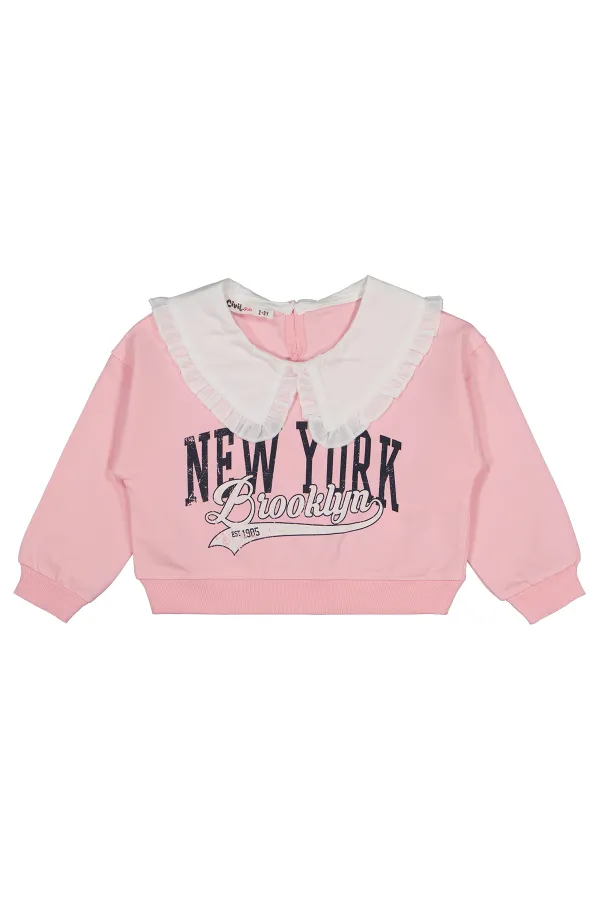 Sweat-shirt fille 2-5 ans rose - Paquet