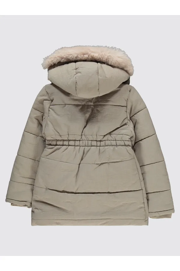 Girl's Coat 6-9 Years Beige - Package