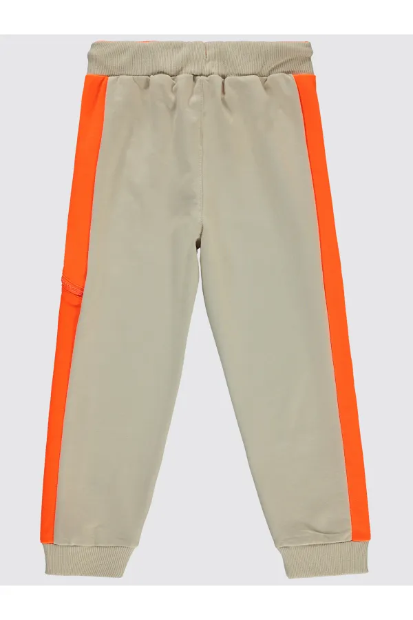 Boys Tracksuit Bottoms 10-13 Years Old Stone Color - Pack Boys Tracksuit Bottoms 10-13 Years Old Stone Color - Pack