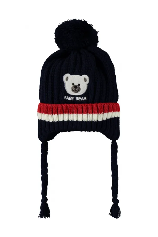 Bebek Atkı Bere Eldiven Setleri 0-24 Ay Lacivert - Paket Bebek Atkı Bere Eldiven Setleri 0-24 Ay Lacivert - Paket