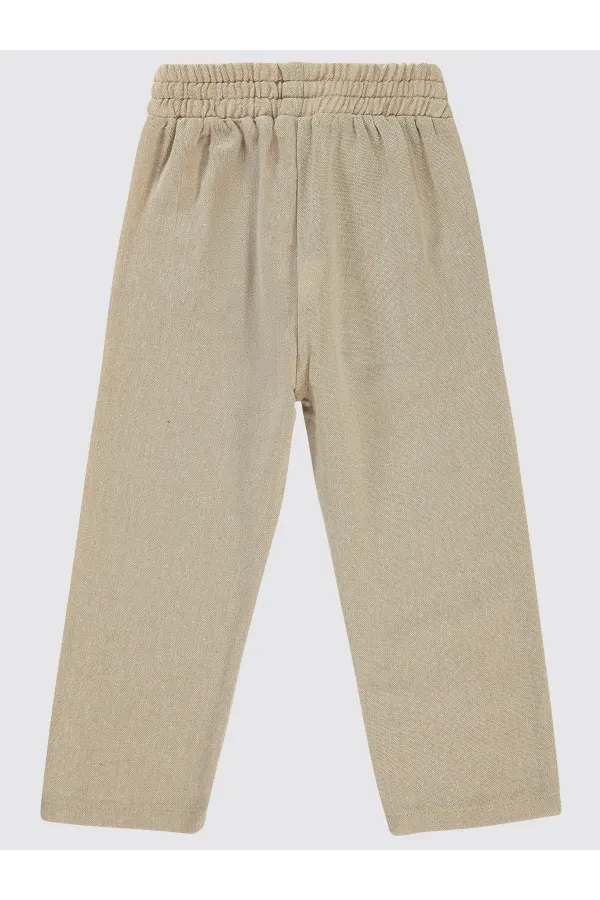 Boy Trousers 2-5 Years Old Stone Color - Pack Boy Trousers 2-5 Years Old Stone Color - Pack