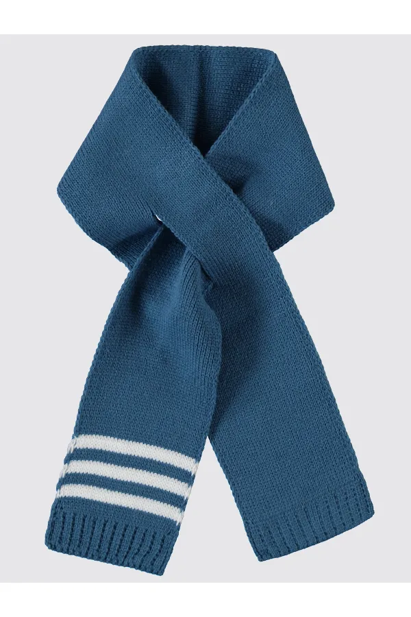 Bebek Atkı Bere Eldiven Setleri 0-24 Ay Mavi - Paket