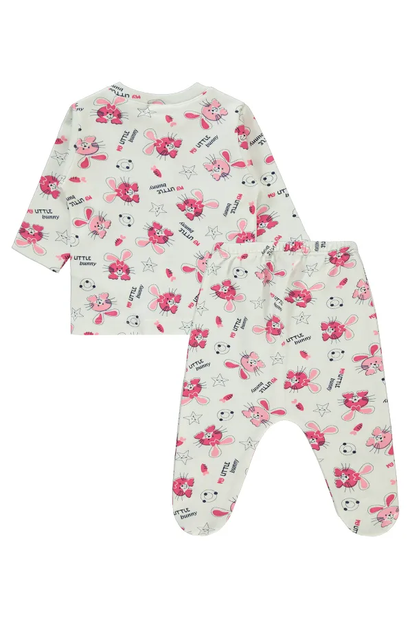 Bebek Pijama Takımı 0-24 Ay Pembe - Paket