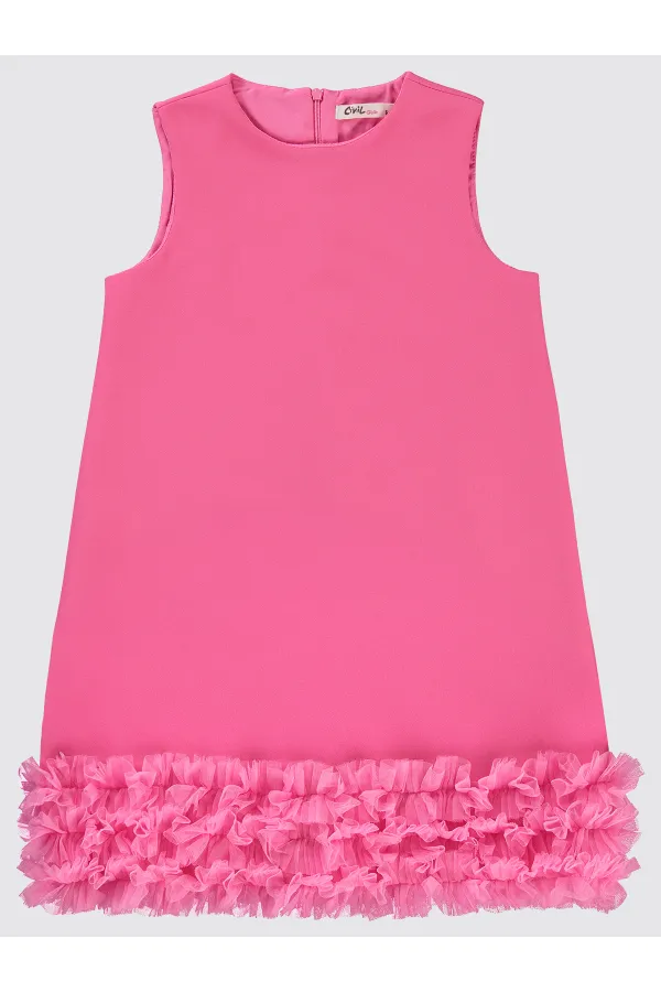 Girl's Vest and Dress 10-13 Years Fuchsia - Package