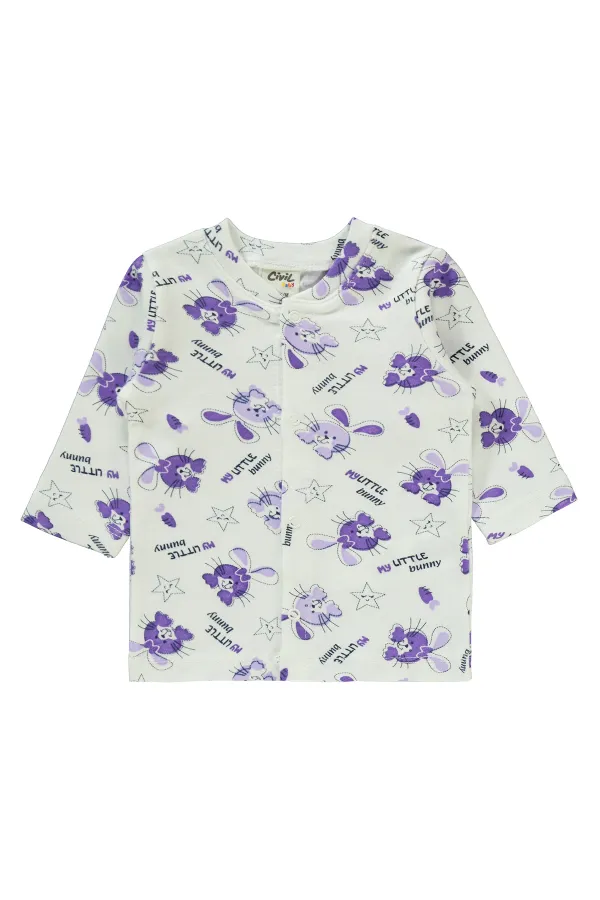 Bebek Pijama Takımı 0-24 Ay Lila - Paket
