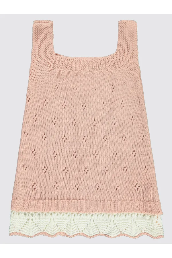 Gilet et robe bébé 0-24 mois Saumon - Paquet