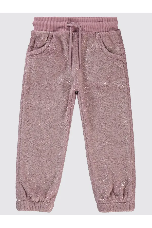 Pantalon de survêtement pour fille 2-5 ans Prune - Pack