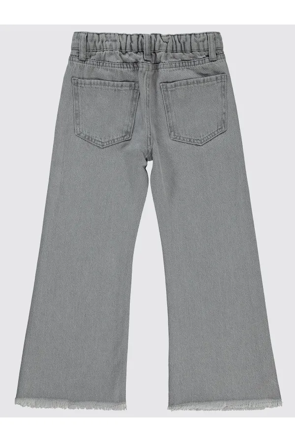 Kız Çocuk Pantolon 10-13 Yaş Gri - Paket