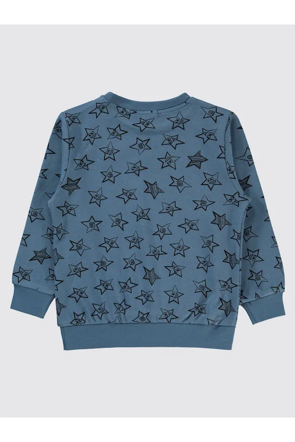 Erkek Çocuk Sweatshirt 2-5 Yaş İndigo - Paket