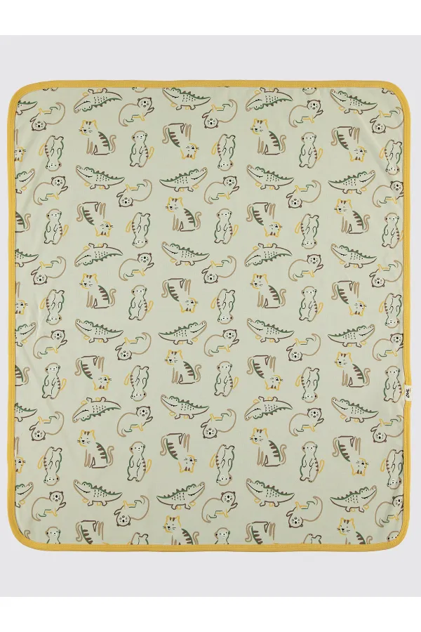 Baby Blanket and Swaddle 0-24 Months Mustard - Package Baby Blanket and Swaddle 0-24 Months Mustard - Package