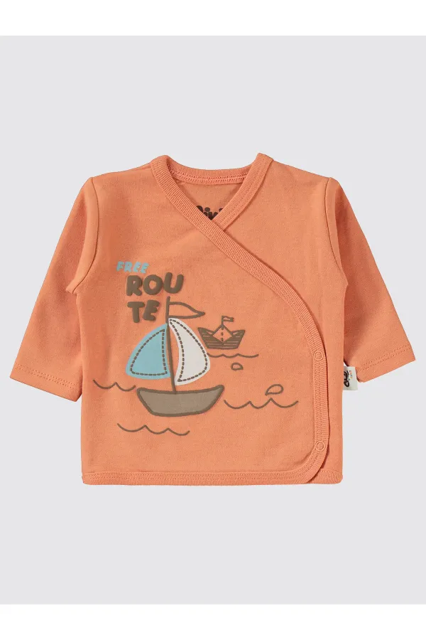 Baby Bodysuit Sets 0-24 Months Orange - Package