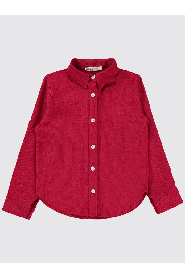 Girl's Shirt 10-13 Years Old Fuchsia - Package