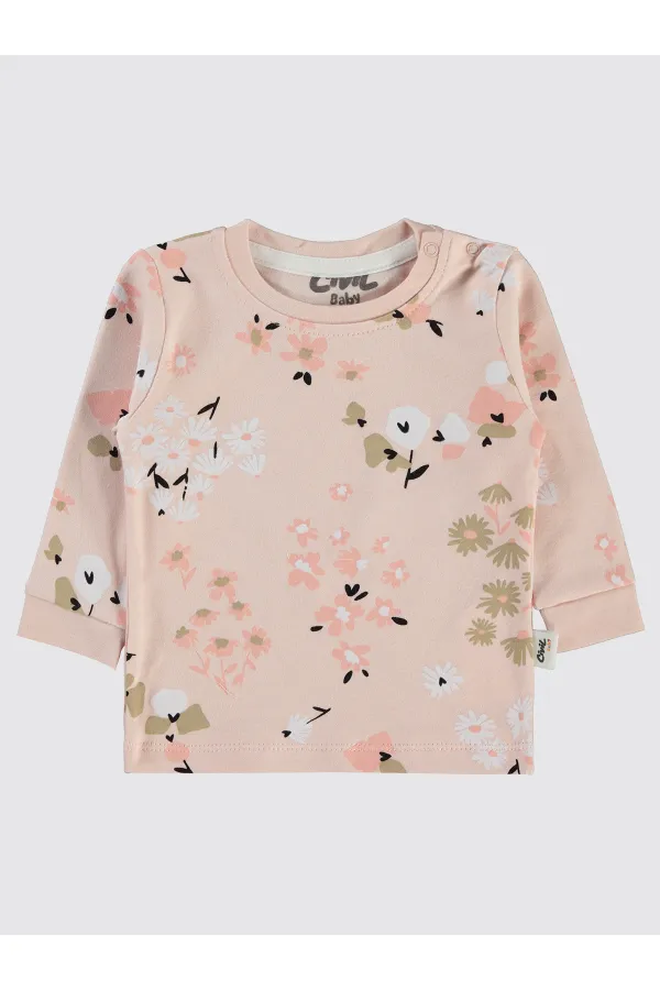 Baby Sweatshirt 0-24 Months Powder - Package Baby Sweatshirt 0-24 Months Powder - Package