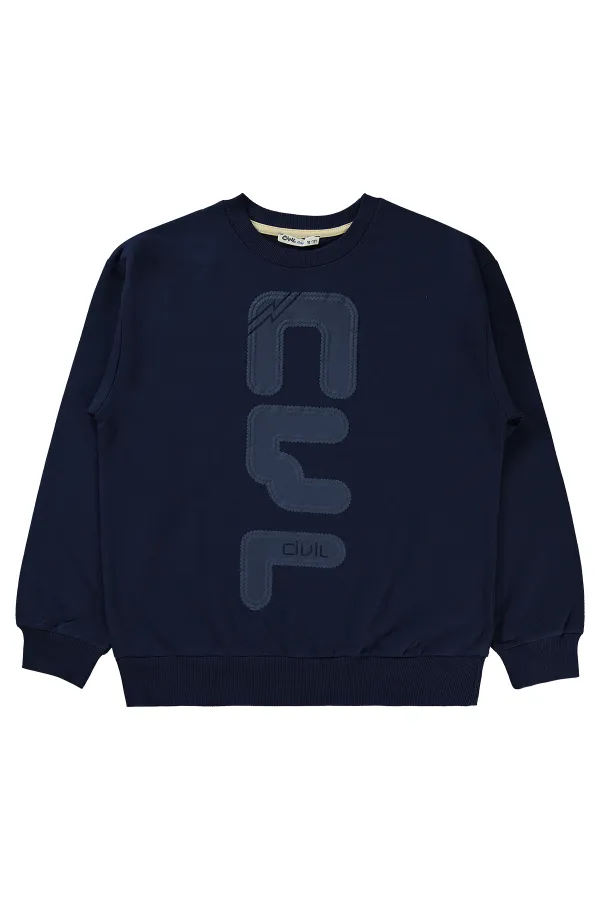 Ensemble survêtement garçon 10-13 ans bleu marine - Paquet