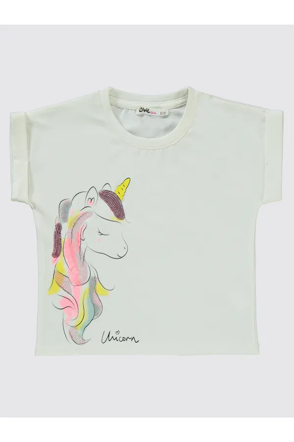 Girls' Suit 2-5 Years Old Ecru - Package Girls' Suit 2-5 Years Old Ecru - Package