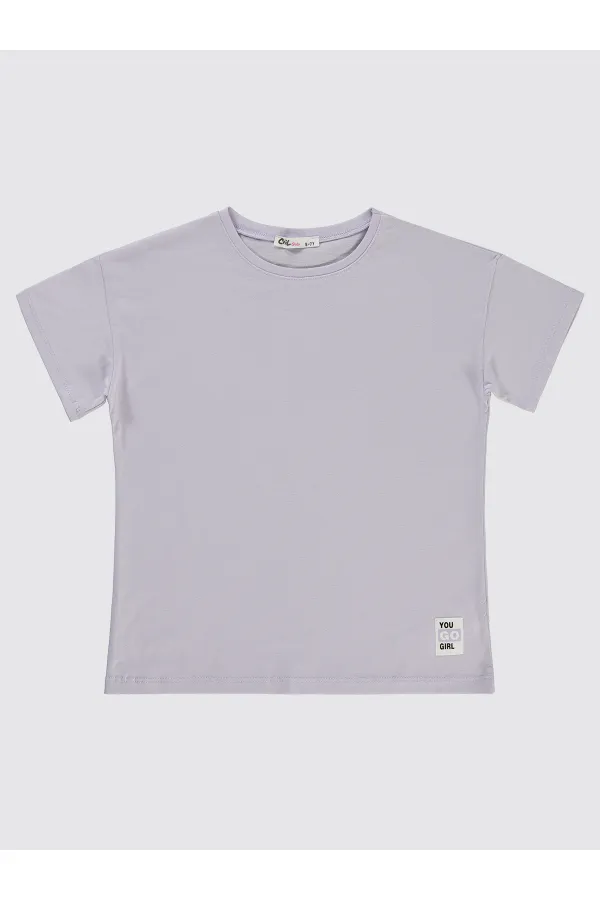 T-shirt fille 10-13 ans Lilas Galactique - Paquet
