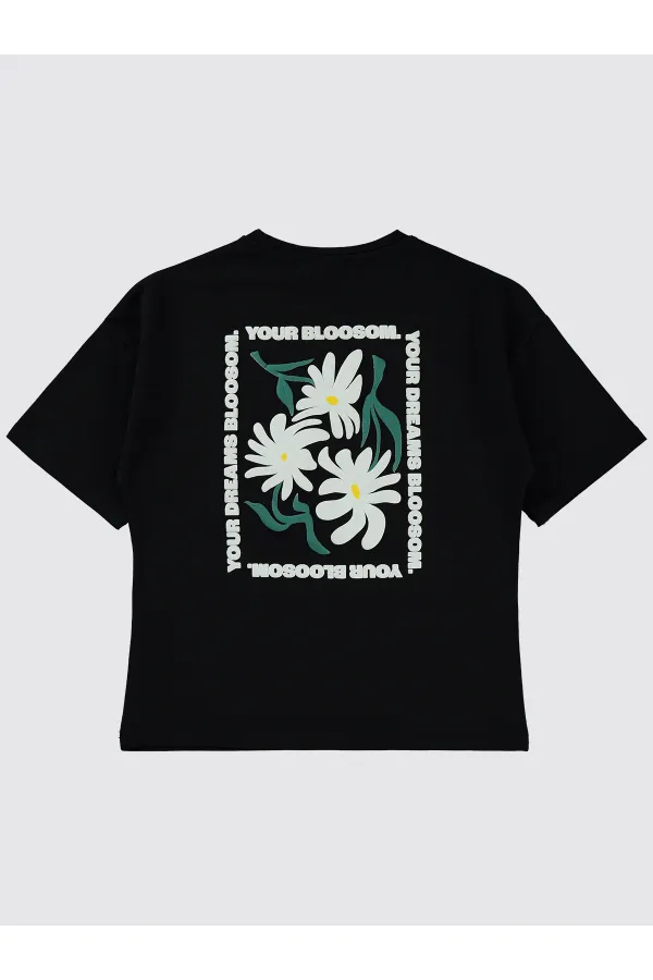 Girls' T-Shirt 10-13 Years Old Black - Pack