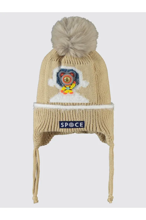 Baby Scarf, Beanie and Glove Sets 0-24 Months Beige - Package Baby Scarf, Beanie and Glove Sets 0-24 Months Beige - Package