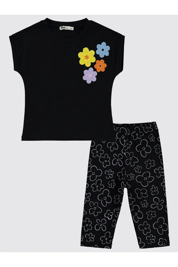 Ensemble fille 2-5 ans noir - Paquet